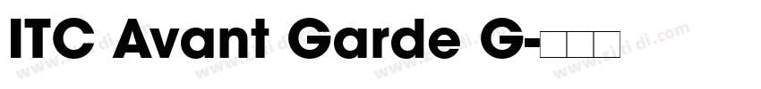 ITC Avant Garde G字体转换